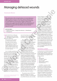 Managing dehisced wounds