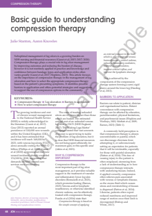 Basic guide to understanding compression therapy