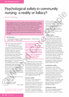 Journal of Community Nursing (JCN)