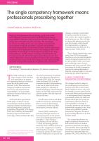 The single competency framework means professionals prescribing together