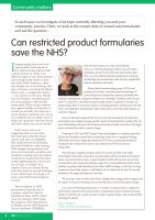 Can restricted product formularies save the NHS?