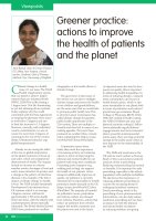 Greener practice: actions to improve the health of patients and the planet