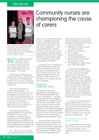Community nurses are championing the cause of carers