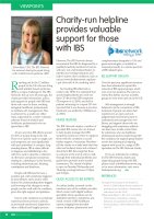 Charity-run helpline provides valuable support for those with IBS