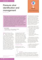 Pressure ulcer identification and management