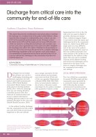 Discharge from critical care into the community for end-of-life care