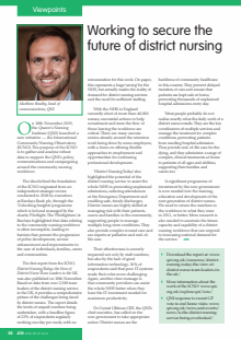 Working to secure the future of district nursing