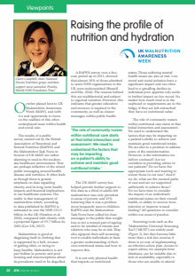 Raising the profile of nutrition and hydration