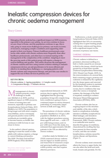 Inelastic compression devices for chronic oedema management