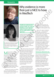 Why evidence is more than just a NICE to have in MedTech