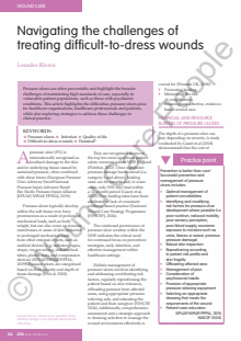 Navigating the challenges of treating difficult-to-dress wounds
